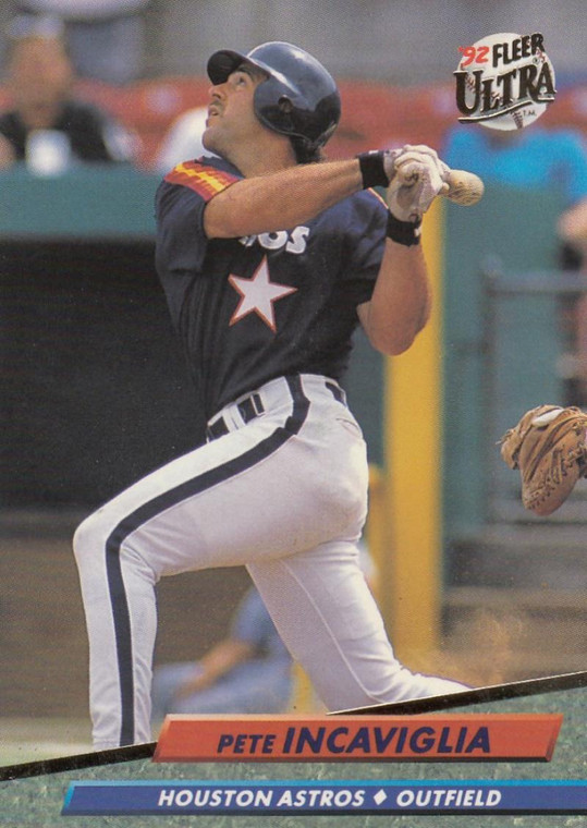 1992 Ultra #491 Pete Incaviglia VG Houston Astros 