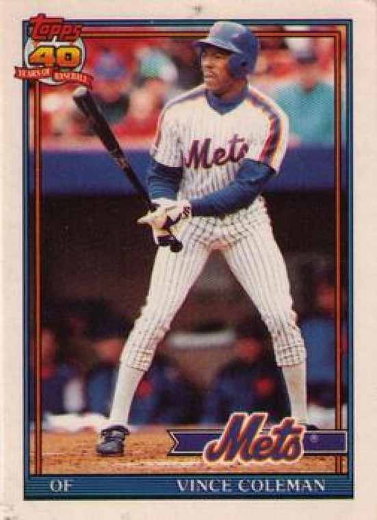 1991 Topps Traded #23T Vince Coleman NM-MT New York Mets 