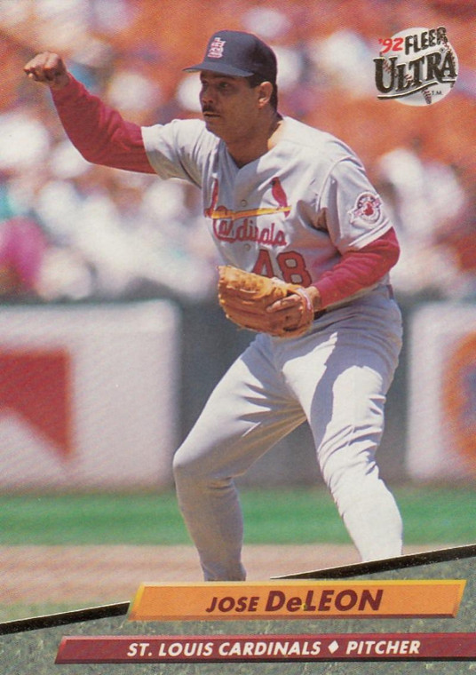 1992 Ultra #565 Jose DeLeon VG St. Louis Cardinals 