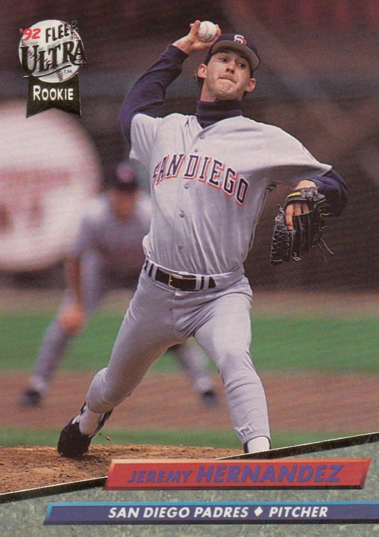 1992 Ultra #576 Jeremy Hernandez VG RC Rookie San Diego Padres 