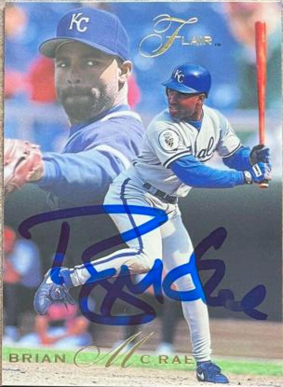 Brian McRae Autographed 1993 Flair #221