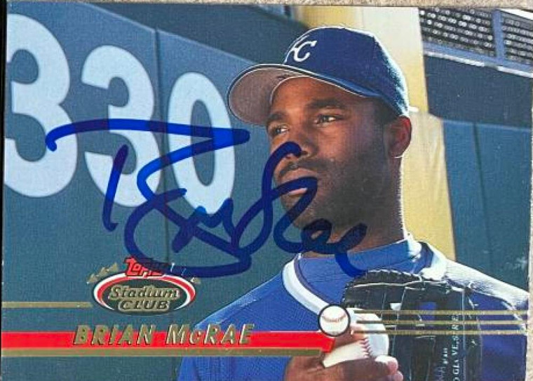 Brian McRae Autographed 1993 Stadium Club #33