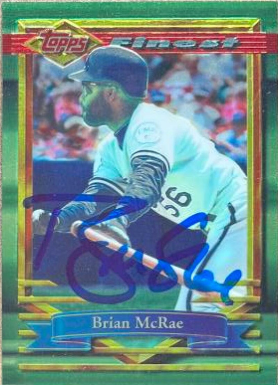 Brian McRae Autographed 1994 Topps Finest #62