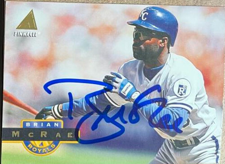 Brian McRae Autographed 1994 Pinnacle #18