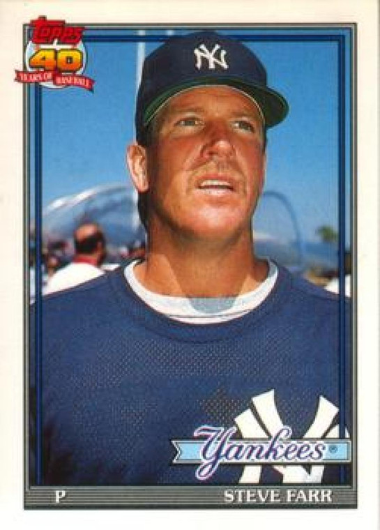1991 Topps Traded #38T Steve Farr NM-MT New York Yankees 