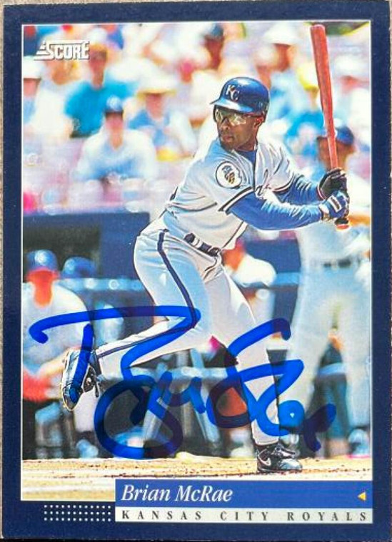 Brian McRae Autographed 1994 Score #19