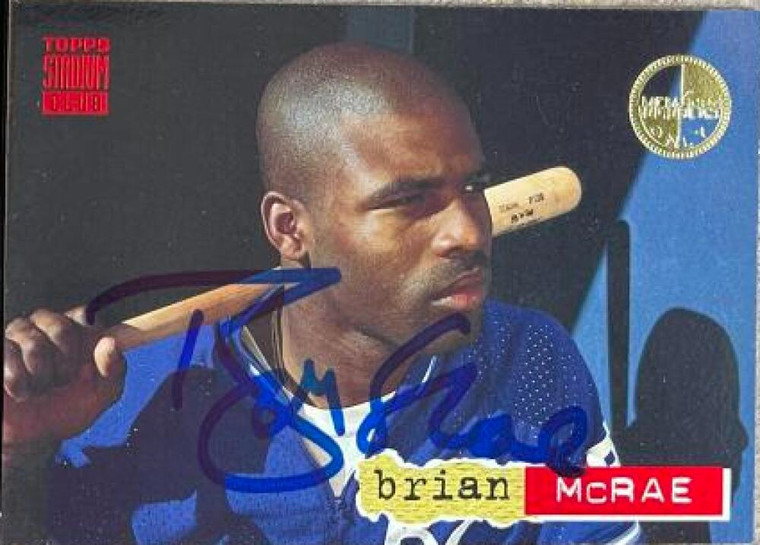 Brian McRae Autographed 1994 Stadium Club Member's Only #520