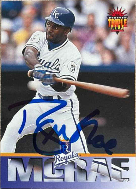 Brian McRae Autographed 1994 Triple Play #238