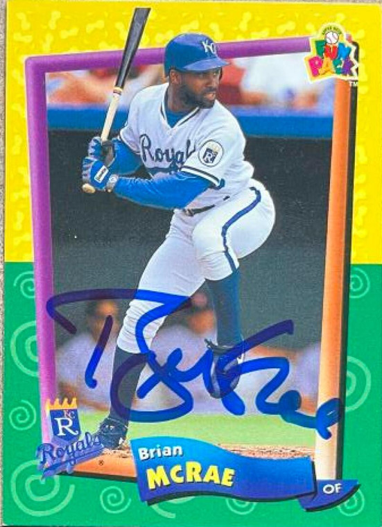 Brian McRae Autographed 1994 Upper Deck Fun Pack #56