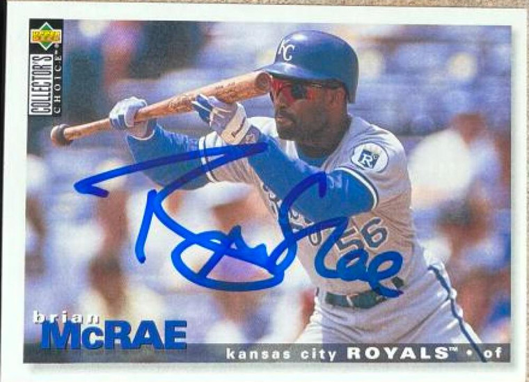 Brian McRae Autographed 1995 Collector's Choice #460