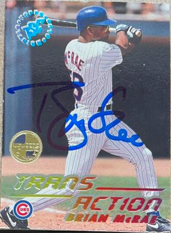 Brian McRae Autographed 1995 Stadium Club Members Only #624