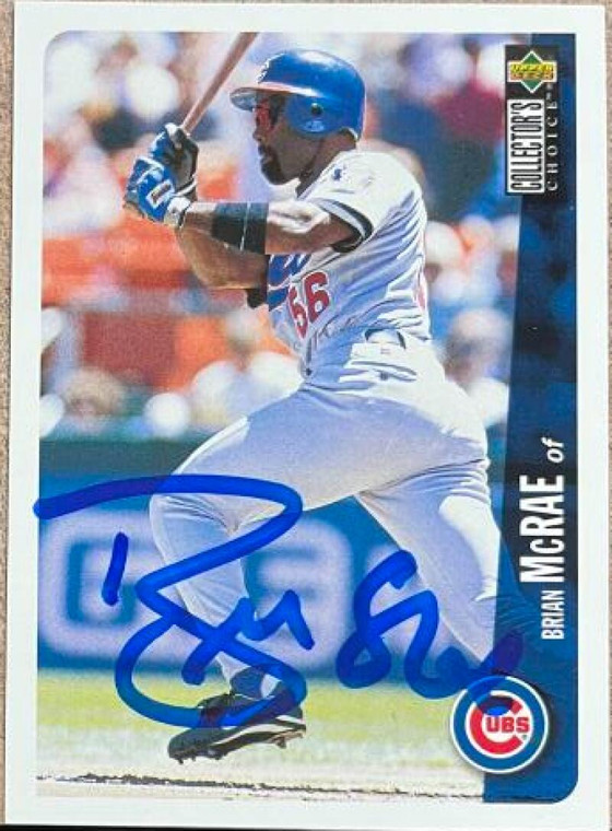 Brian McRae Autographed 1996 Collector's Choice #84