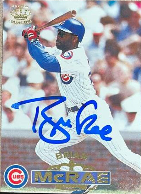 Brian McRae Autographed 1996 Pacific Crown Collection #30