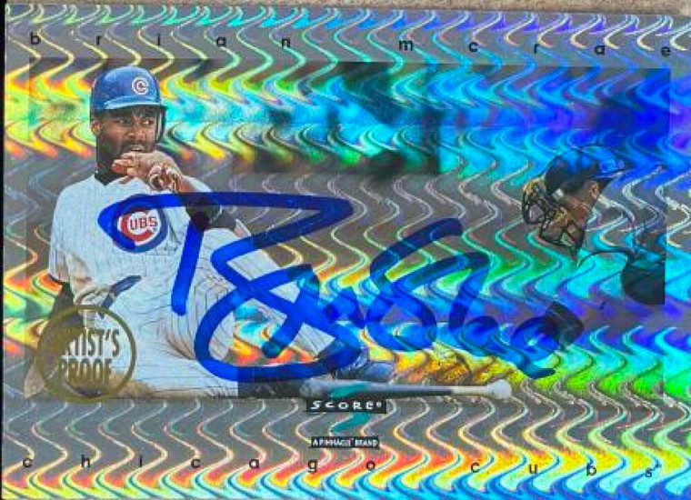 Brian McRae Autographed 1997 Score Artist's Proof Holofoil #99