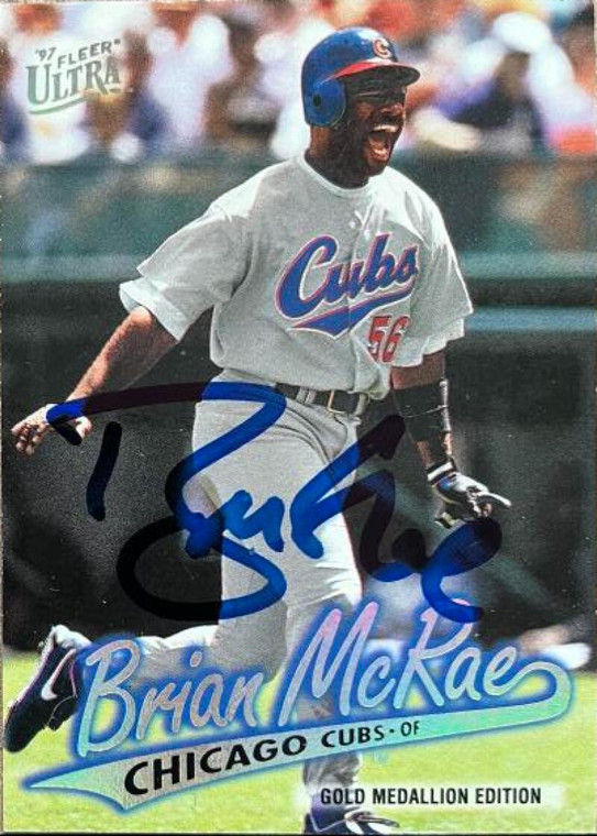 Brian McRae Autographed 1997 Fleer Ultra Gold Medallion #G448