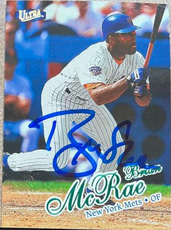 Brian McRae Autographed 1998 Fleer Ultra #406