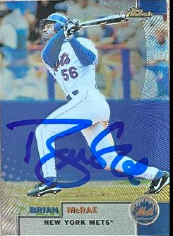 Brian McRae Autographed 1999 Topps Finest #13