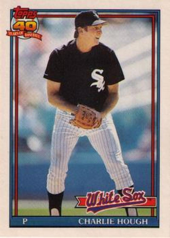 1991 Topps Traded #56T Charlie Hough NM-MT Chicago White Sox 