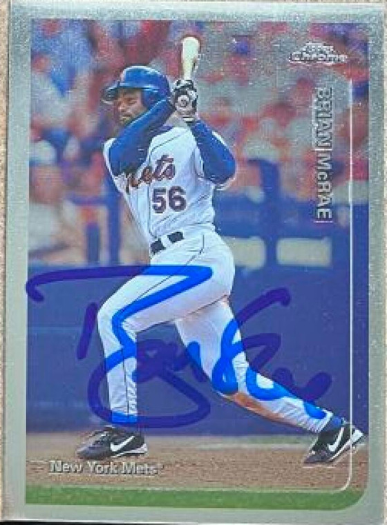 Brian McRae Autographed 1999 Topps Chrome #269