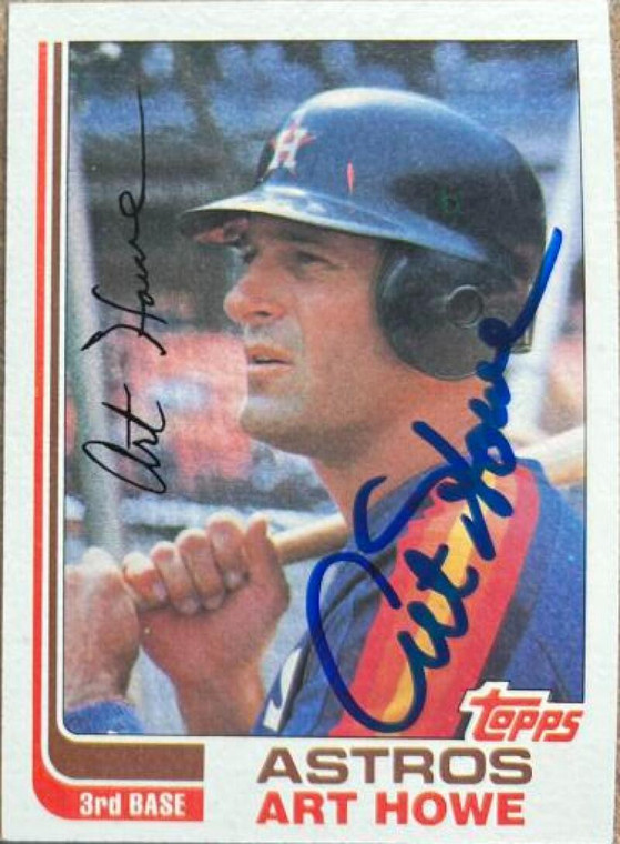 Art Howe Autographed 1982 Topps #453