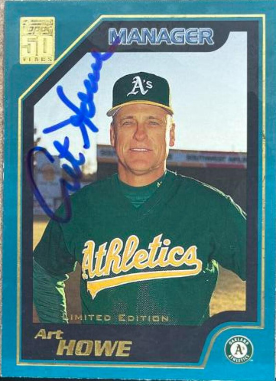 Art Howe Autographed 2001 Topps Limited #337