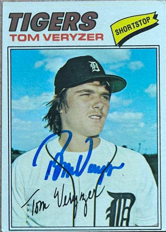 Tom Veryzer Autographed 1977 Topps #145