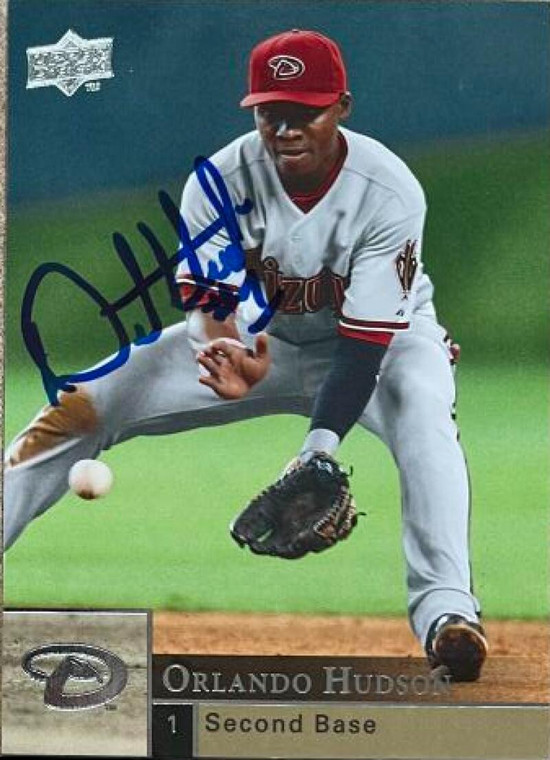 Orlando Hudson Autographed 2009 Upper Deck #5