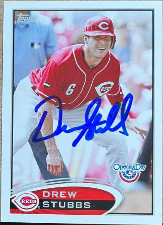 Drew Stubbs Autographed 2012 Topps Opening Day #26