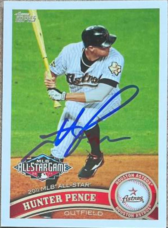 Hunter Pence Autographed 2011 Topps Update #US304