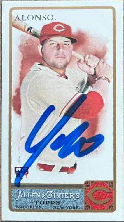 Yonder Alonso Autographed 2011 Topps Allen & Ginter Mini #81