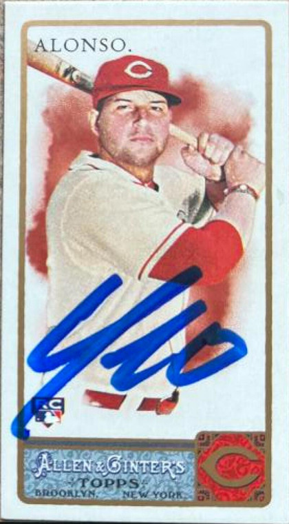 Yonder Alonso Autographed 2011 Topps Allen & Ginter Mini - Mini A & G Back #81