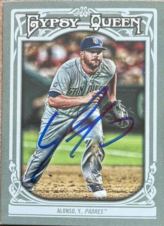 Yonder Alonso Autographed 2013 Topps Gypsy Queen #173