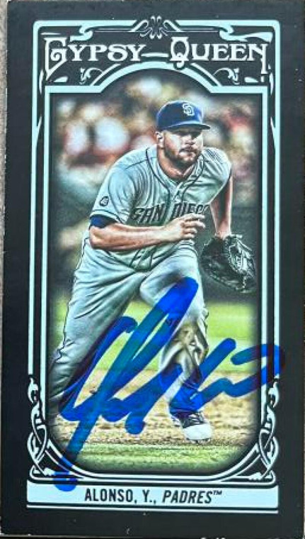 Yonder Alonso Autographed 2013 Topps Gypsy Queen Mini Black #173 LE/199