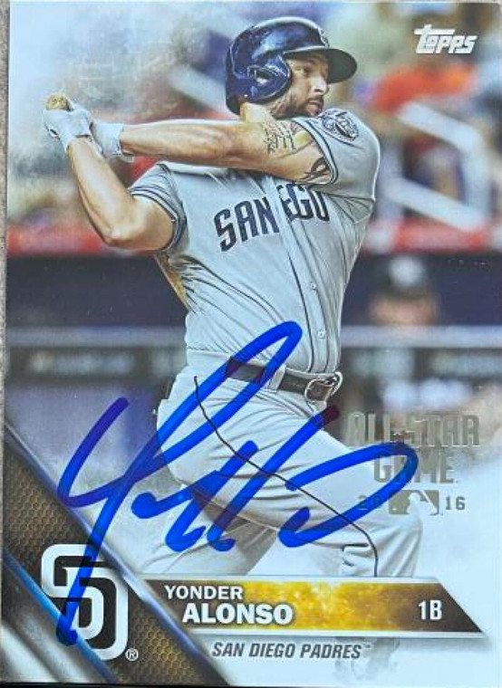 Yonder Alonso Autographed 2016 Topps - All-Star Game #345