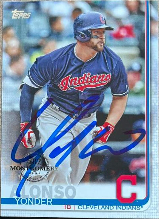 Yonder Alonso Autographed 2019 Topps - 582 Montgomery #328