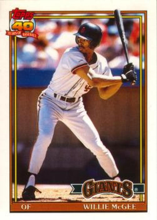 1991 Topps Traded #76T Willie McGee NM-MT San Francisco Giants 