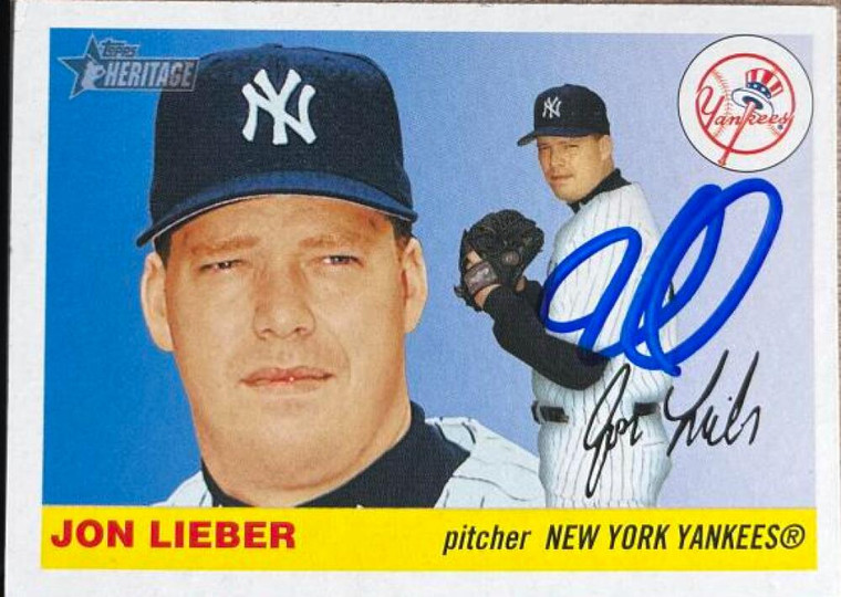 Jon Lieber Autographed 2004 Topps Heritage #168