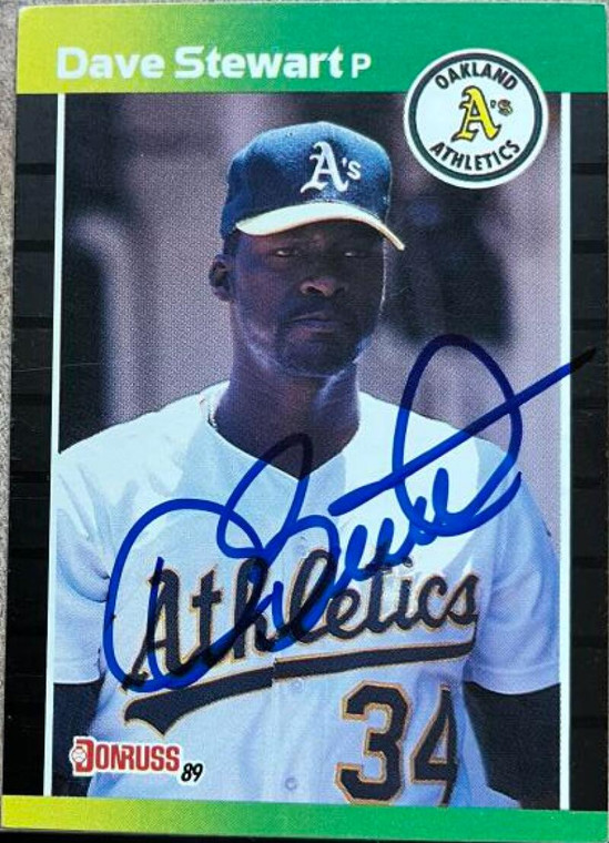 Dave Stewart Autographed 1989 Donruss #214