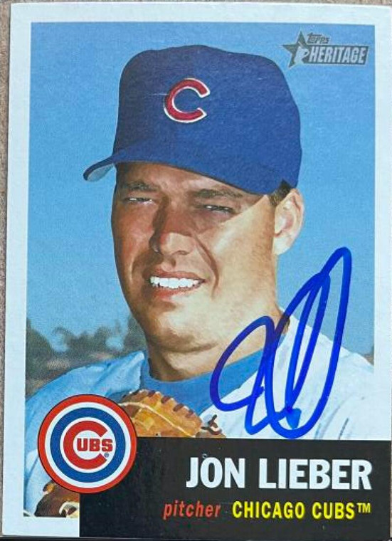 Jon Lieber Autographed 2002 Topps Heritage #110