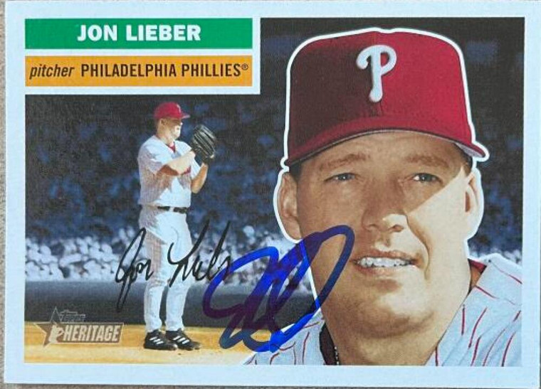 Jon Lieber Autographed 2005 Topps Heritage #355