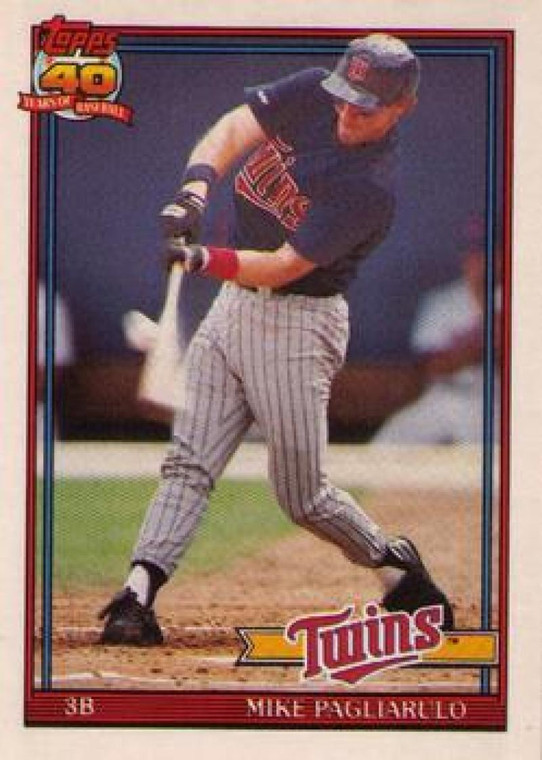 1991 Topps Traded #87T Mike Pagliarulo NM-MT Minnesota Twins 