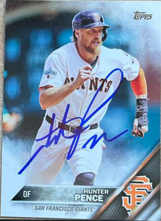 Hunter Pence Autographed 2016 Topps #154