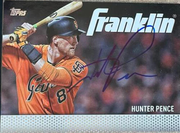 SOLD 139850 Hunter Pence Autographed 2016 Topps Update - Team Franklin #TF-11 