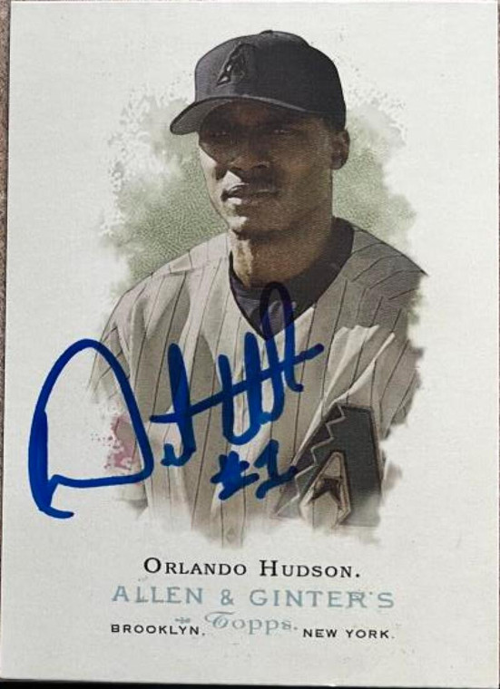Orlando Hudson Autographed 2006 Topps Allen & Ginter #29