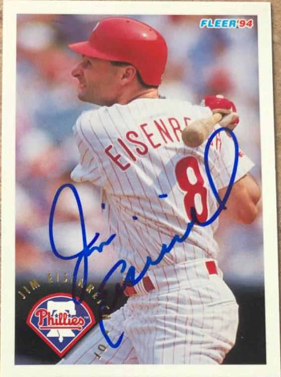 Jim Eisenreich Autographed 1994 Fleer #588