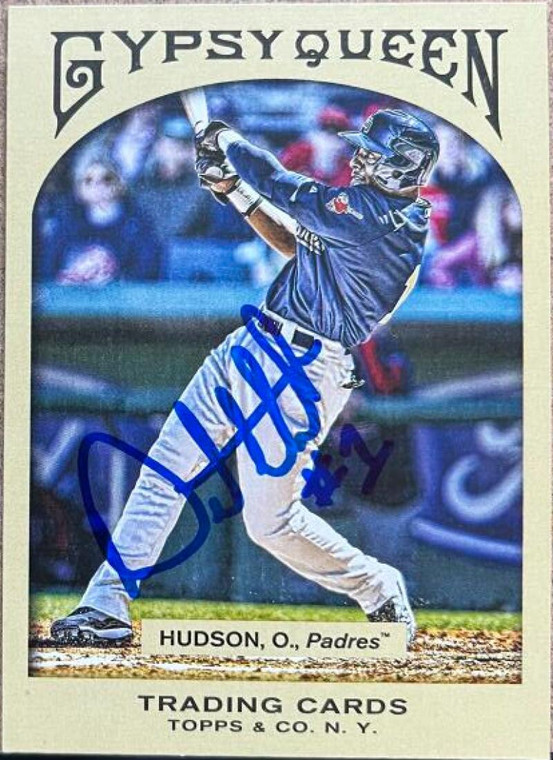 Orlando Hudson Autographed 2011 Topps Gypsy Queen #169