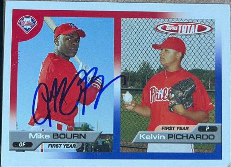 Michael Bourn Autographed 2005 Topps Total #754