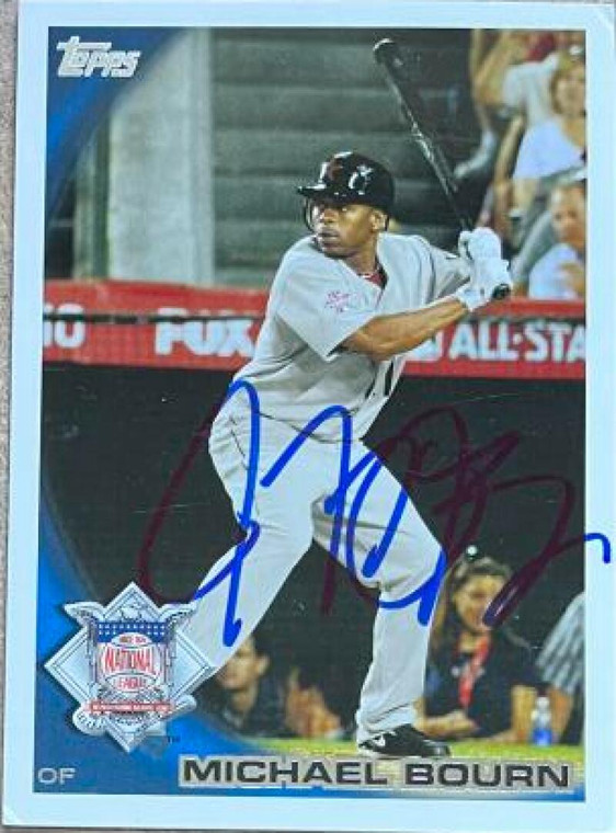 Michael Bourn Autographed 2010 Topps Update #US-243