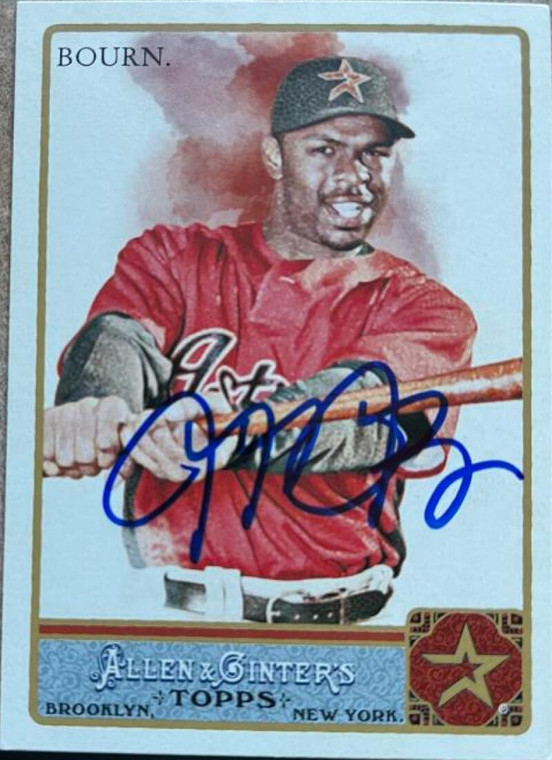 Michael Bourn Autographed 2011 Topps Allen & Ginter #22