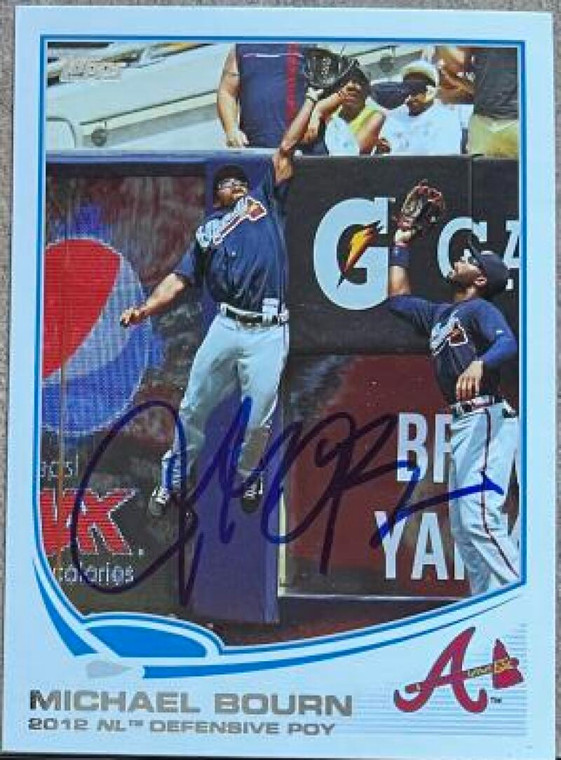 Michael Bourn Autographed 2013 Topps #540